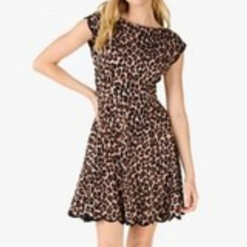 Kate Spade Spotted Leopard Fiorella Dress Size Small
